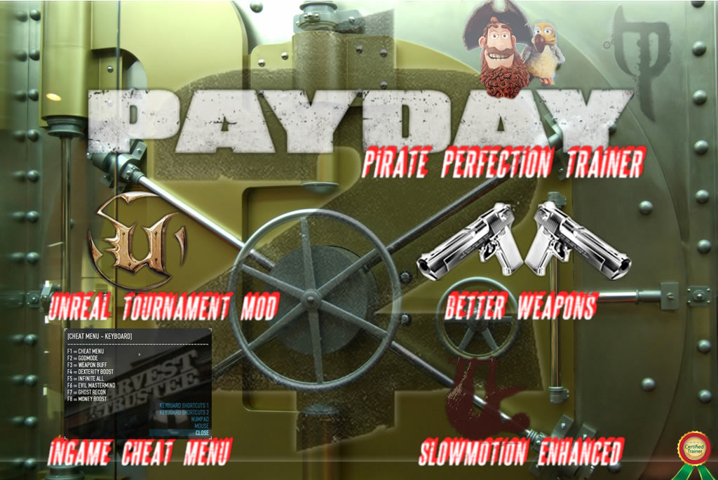 Payday 2 Pirate Perfection Trainer Downloads