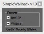 Simple Wallhack/ESP Screenshot